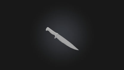 3D model Bloody Knife VR / AR / low-poly