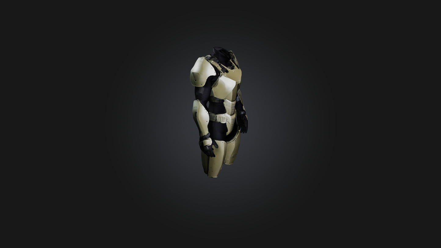 3D model Body Armor VR / AR / low-poly