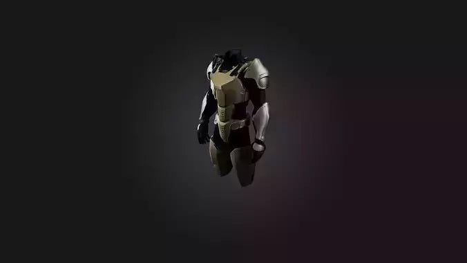 3D model Body Armor VR / AR / low-poly