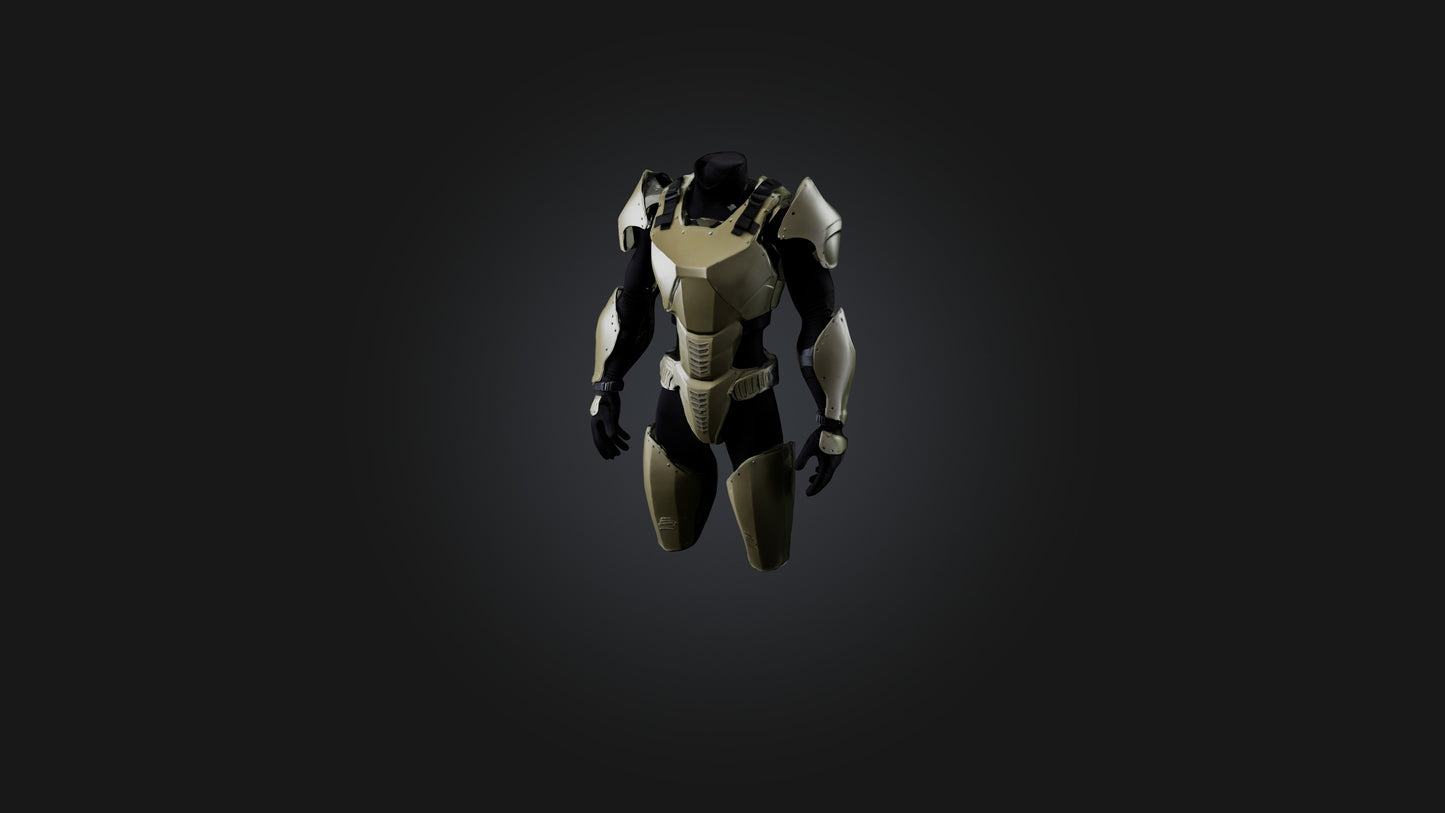 3D model Body Armor VR / AR / low-poly