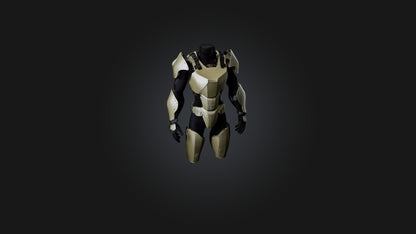 3D model Body Armor VR / AR / low-poly