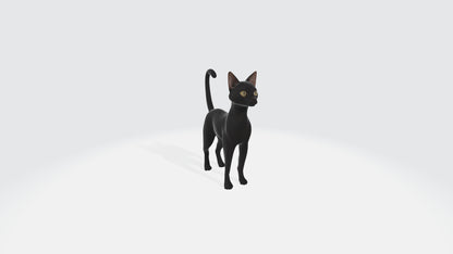 Bombay Cat Model Rigged and Animated 3D model animated rigged