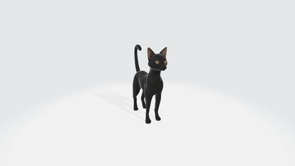Bombay Cat Model Rigged and Animated 3D model animated rigged