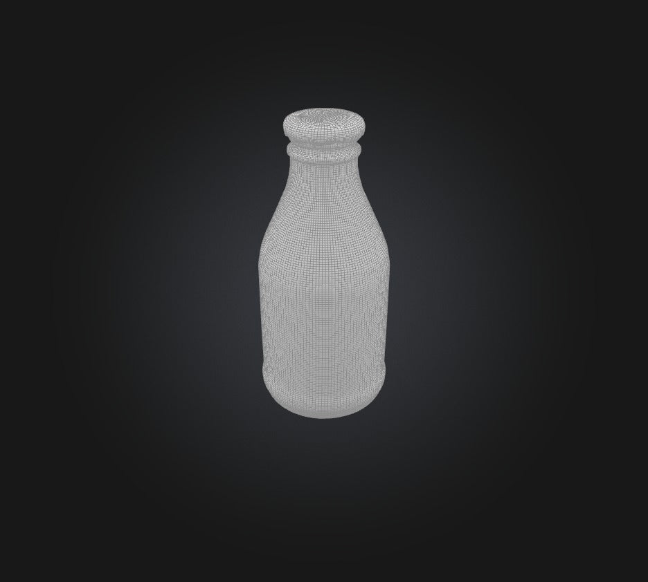 3D model Bottle Milk  VR / AR / low-poly