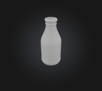 3D model Bottle Milk  VR / AR / low-poly