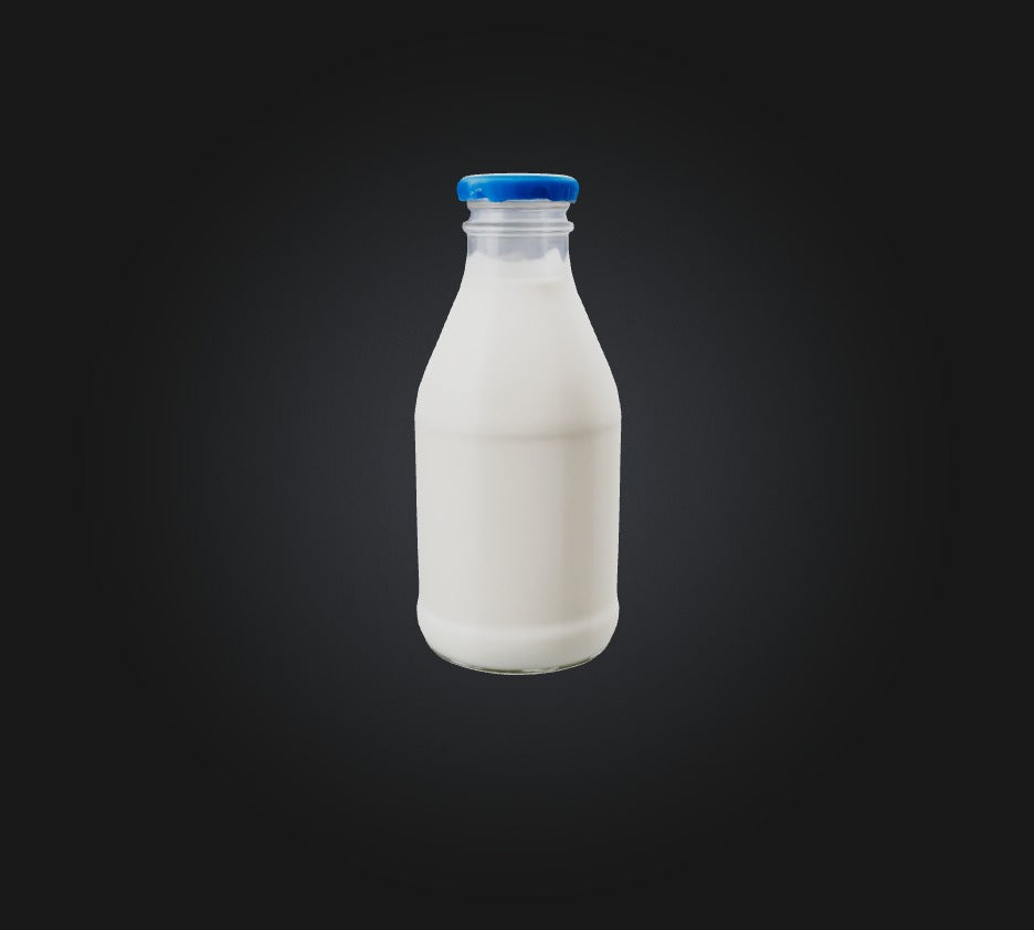 3D model Bottle Milk  VR / AR / low-poly