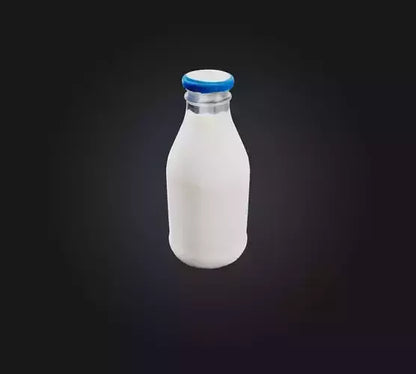 3D model Bottle Milk  VR / AR / low-poly
