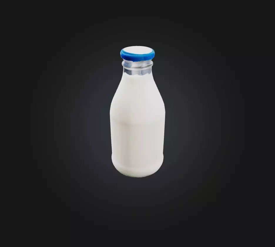 3D model Bottle Milk  VR / AR / low-poly