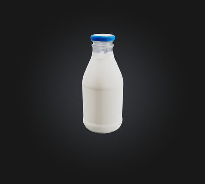 3D model Bottle Milk  VR / AR / low-poly
