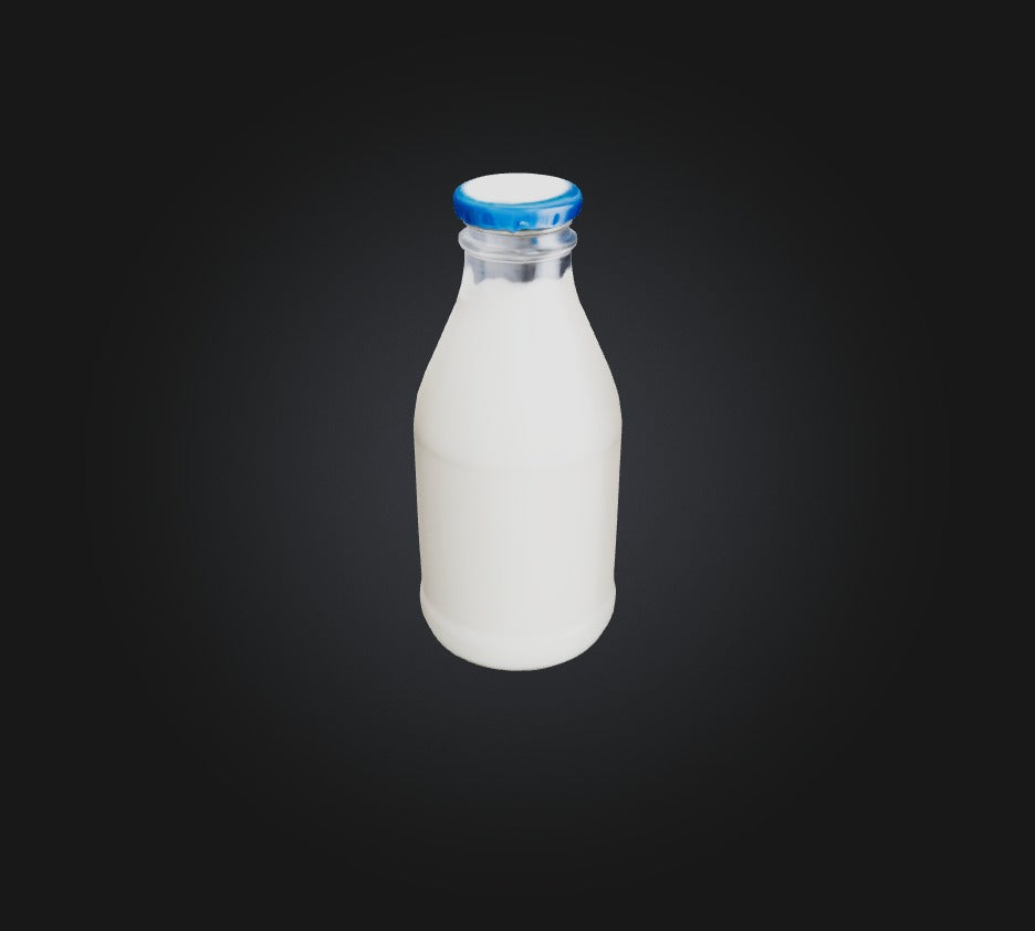 3D model Bottle Milk  VR / AR / low-poly