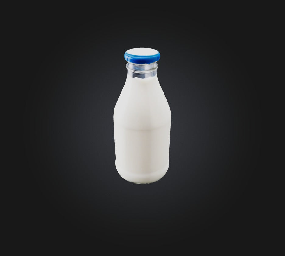 3D model Bottle Milk  VR / AR / low-poly