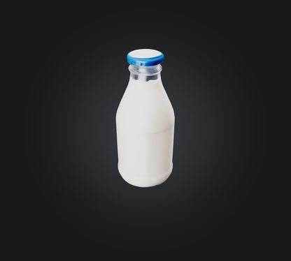 3D model Bottle Milk  VR / AR / low-poly