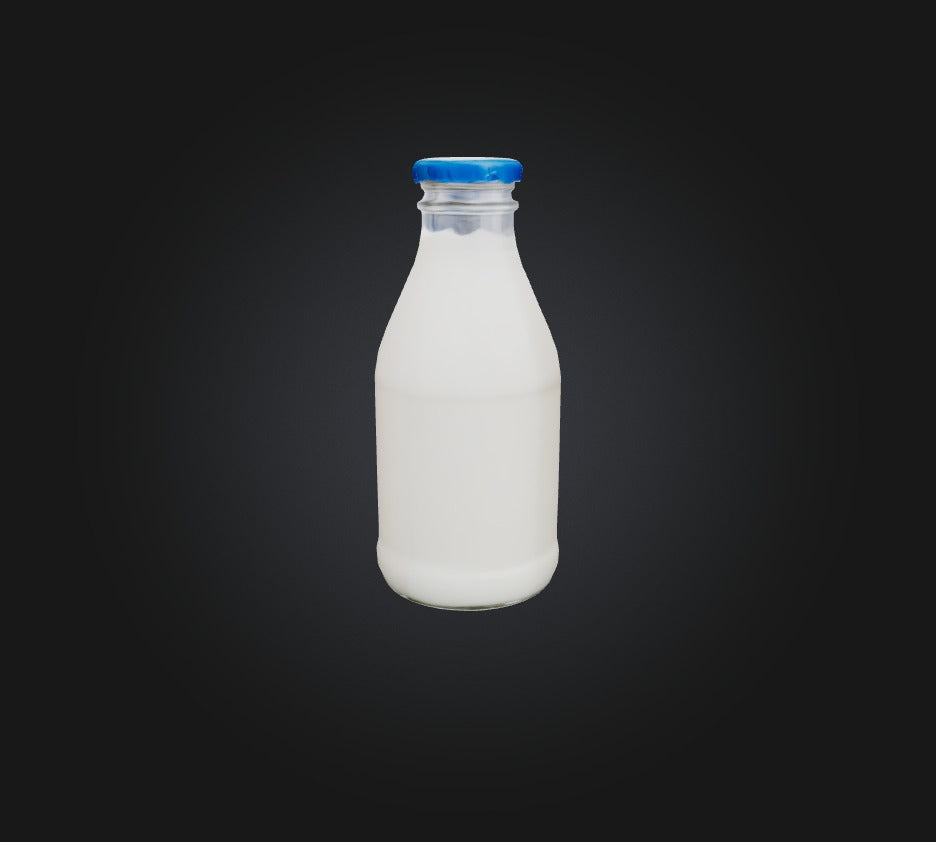 3D model Bottle Milk  VR / AR / low-poly