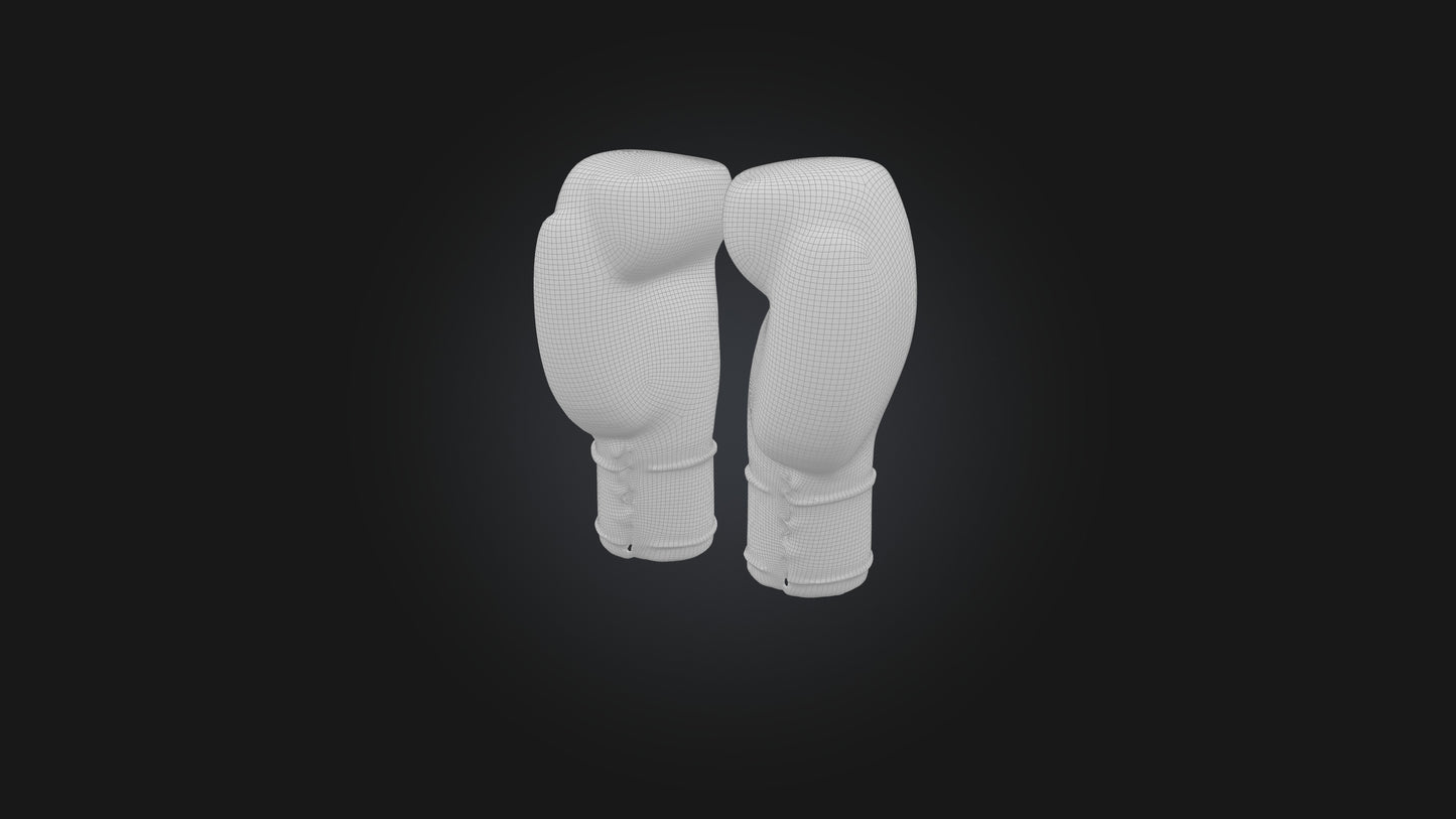 3D model Boxing Gloves VR / AR / low-poly