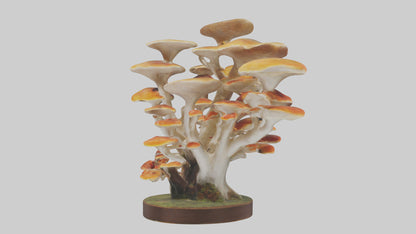 3D model Branching Fungi Sculpture model VR / AR / low-poly
