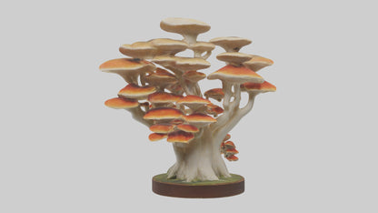 3D model Branching Fungi Sculpture model VR / AR / low-poly