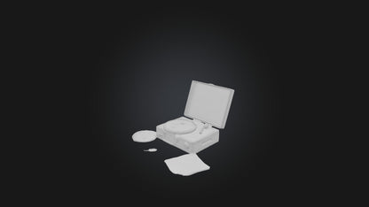 3D model Broken Record Player VR / AR / low-poly