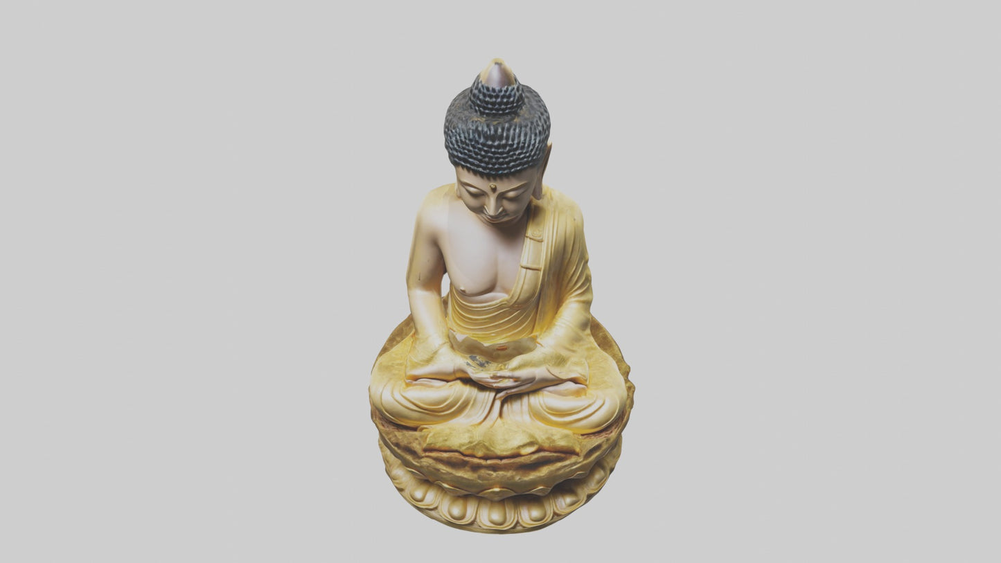 3D model Buddhastatue Model 1 VR / AR / low-poly
