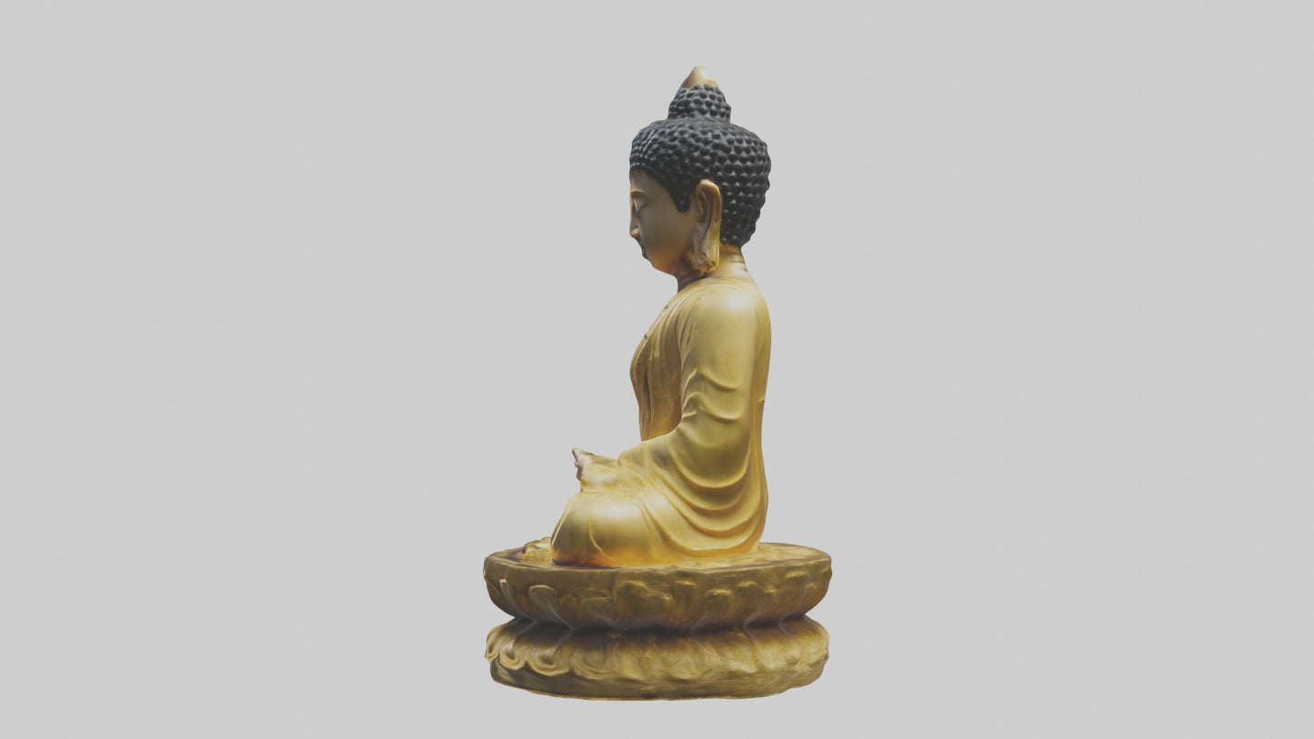 3D model Buddhastatue Model 1 VR / AR / low-poly