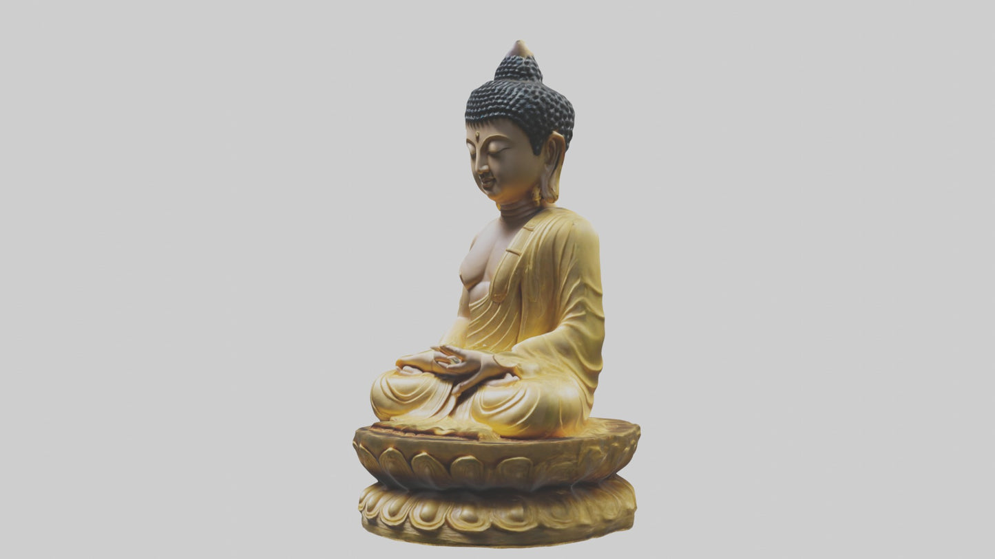 3D model Buddhastatue Model 1 VR / AR / low-poly