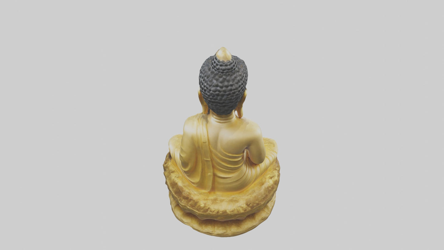 3D model Buddhastatue Model 1 VR / AR / low-poly