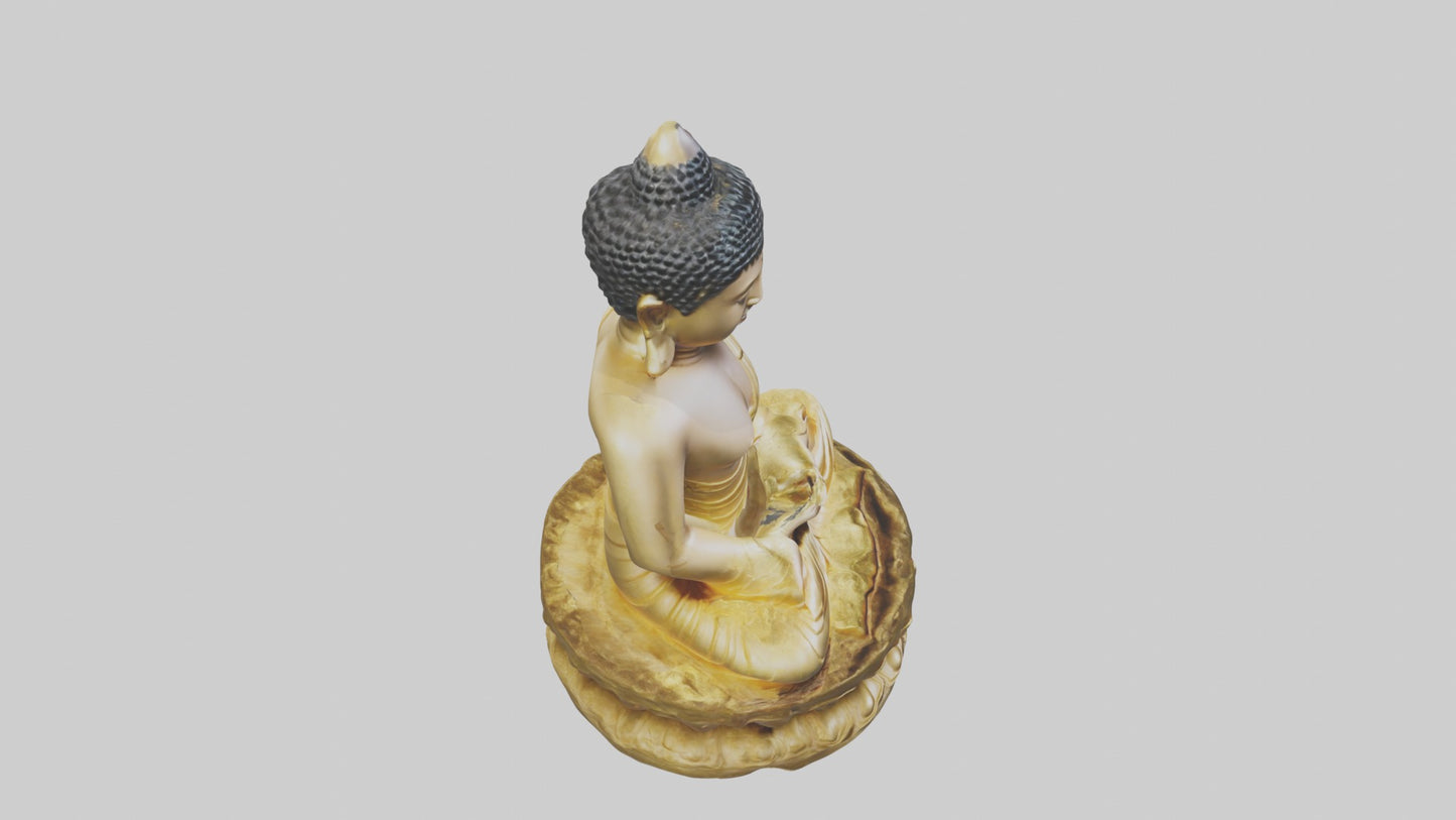 3D model Buddhastatue Model 1 VR / AR / low-poly