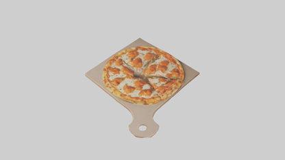 3D model Buffalo chicken pizza model VR / AR / low-poly