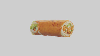 Buffalo chicken wrap model VR / AR / low-poly