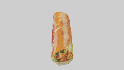 Buffalo chicken wrap model VR / AR / low-poly