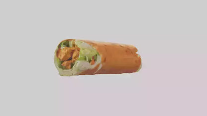 Buffalo chicken wrap model VR / AR / low-poly