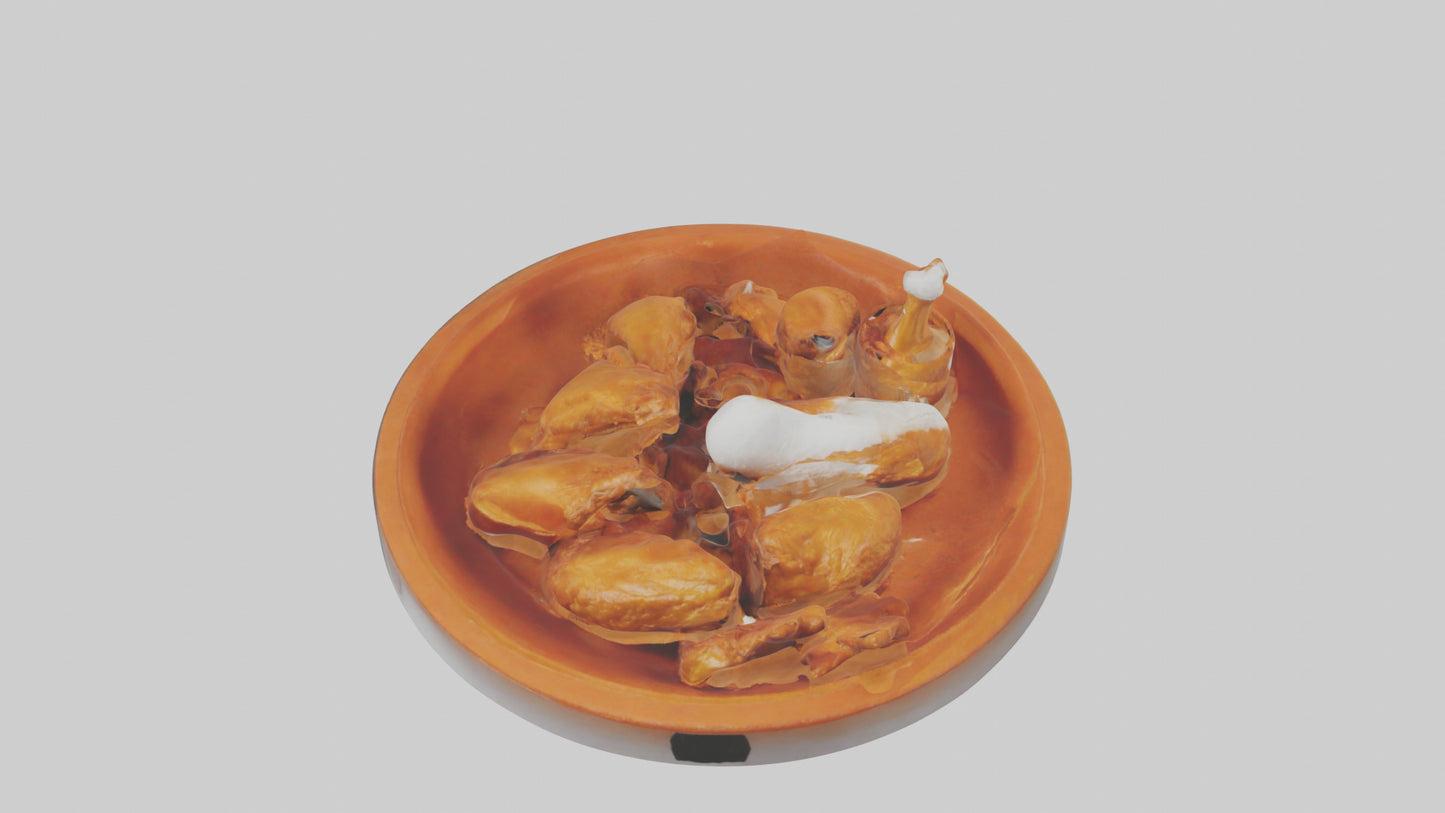 3D model Buffalo wings model VR / AR / low-poly