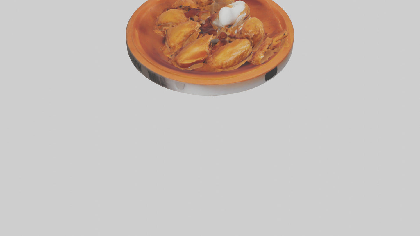 3D model Buffalo wings model VR / AR / low-poly