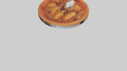 3D model Buffalo wings model VR / AR / low-poly