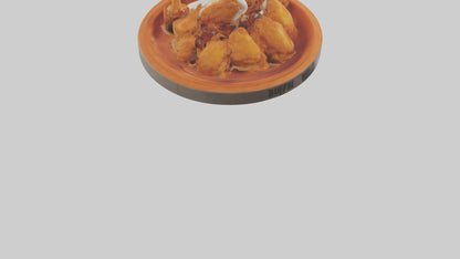3D model Buffalo wings model VR / AR / low-poly
