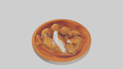 3D model Buffalo wings model VR / AR / low-poly