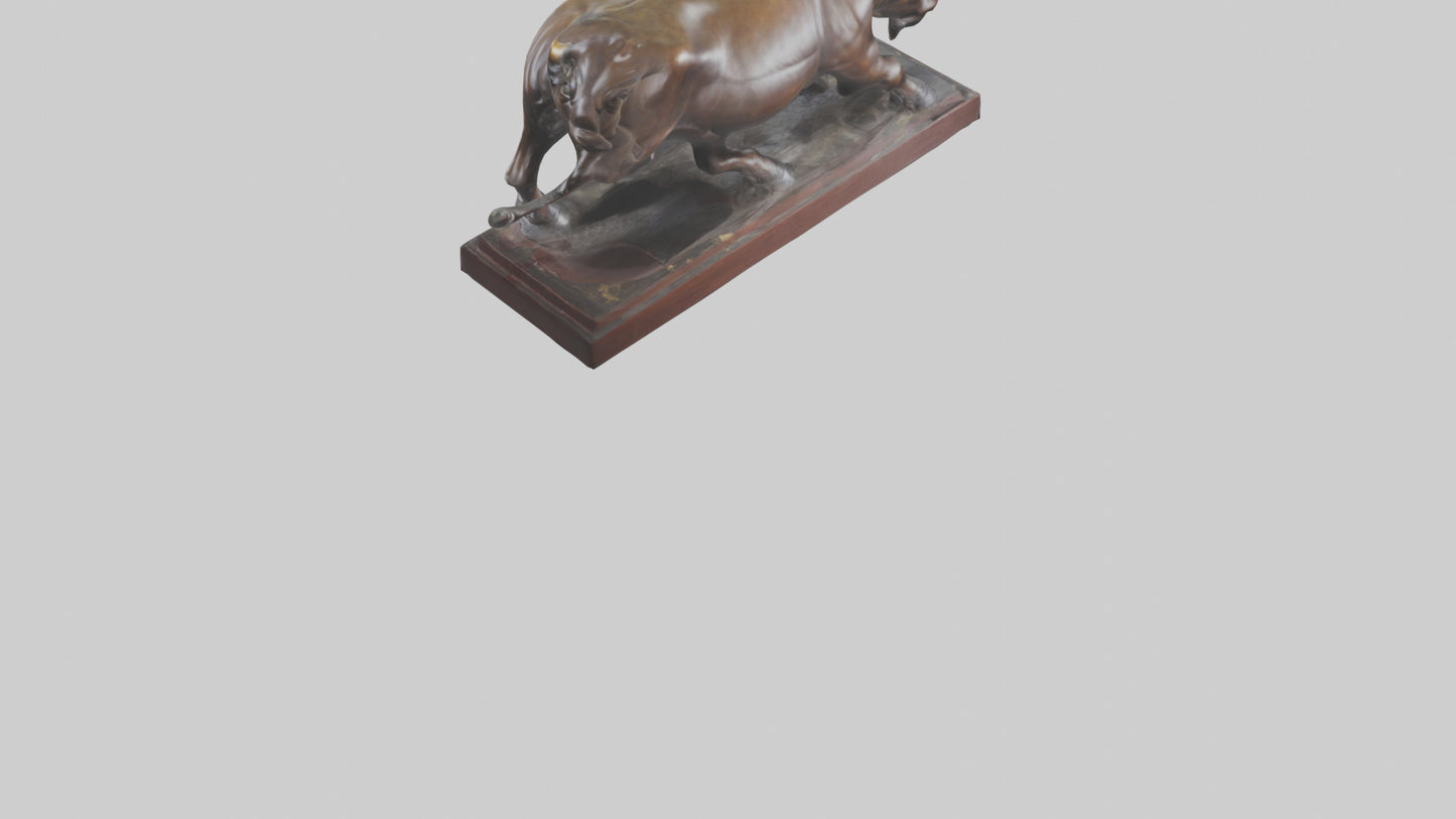 3D model Bull statue model VR / AR / low-poly