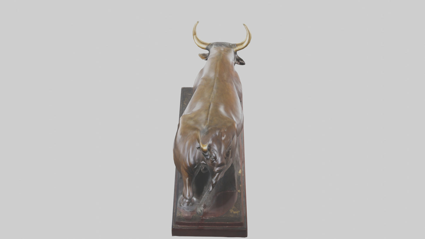 3D model Bull statue model VR / AR / low-poly