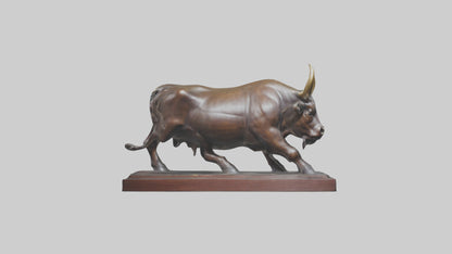 3D model Bull statue model VR / AR / low-poly