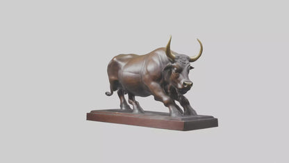 3D model Bull statue model VR / AR / low-poly
