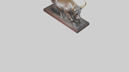 3D model Bull statue model VR / AR / low-poly