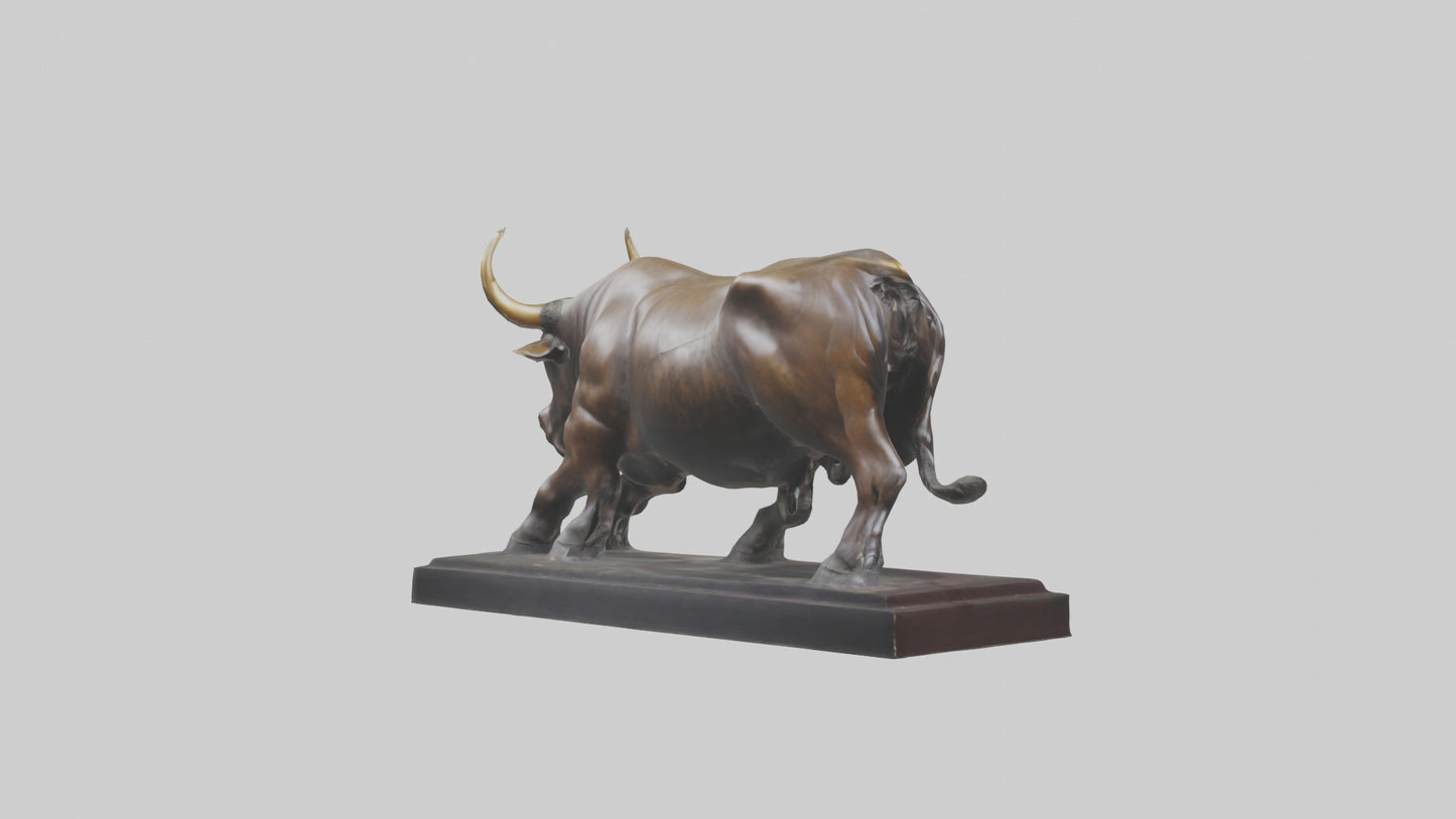 3D model Bull statue model VR / AR / low-poly