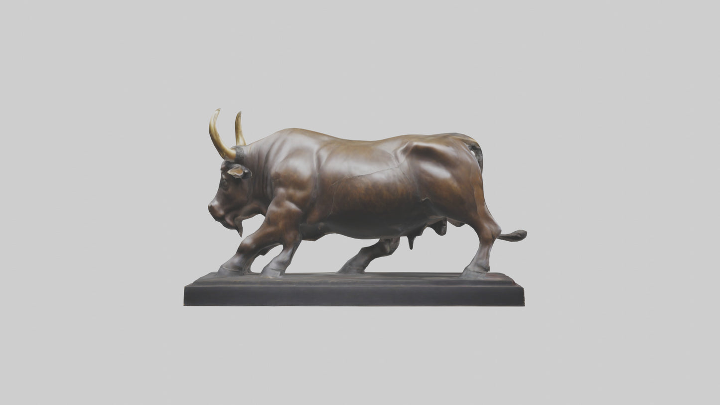 3D model Bull statue model VR / AR / low-poly
