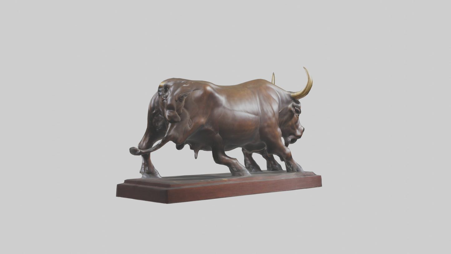 3D model Bull statue model VR / AR / low-poly