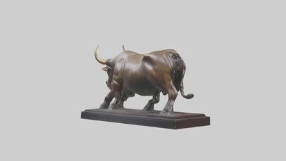 3D model Bull statue model VR / AR / low-poly