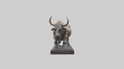 3D model Bull statue model VR / AR / low-poly