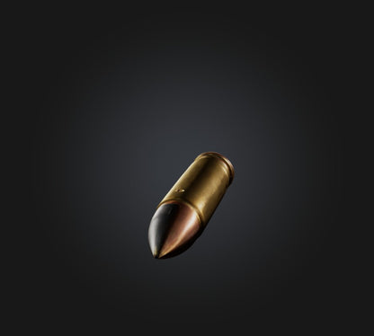 3D model bullet VR / AR / low-poly
