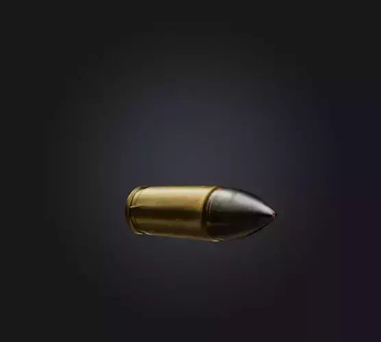 3D model bullet VR / AR / low-poly