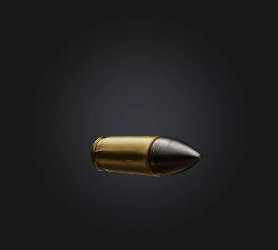 3D model bullet VR / AR / low-poly