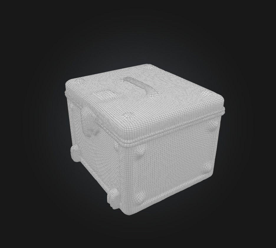 3D model bullet box VR / AR / low-poly
