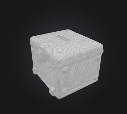 3D model bullet box VR / AR / low-poly